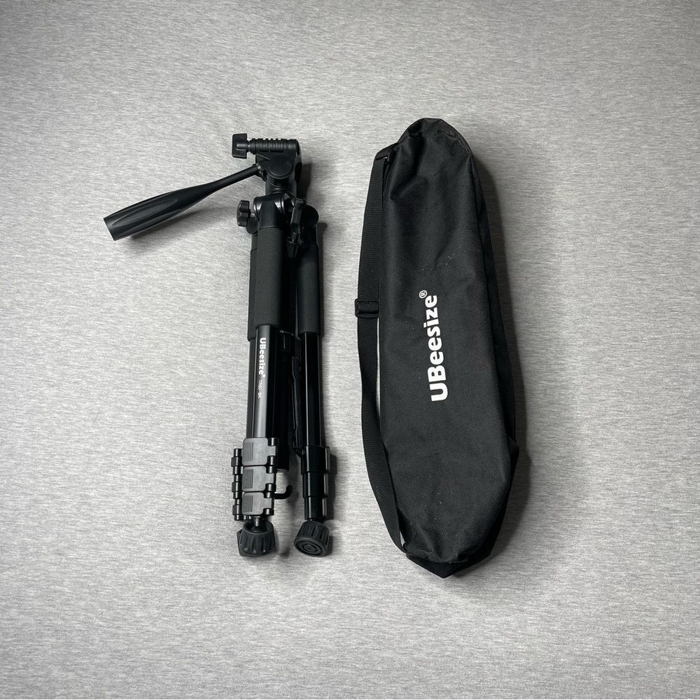 UBeesize 60” Travel Adjustable Camera Tripod & Travel Storage Carry Bag Set